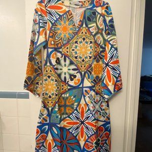 Brand New 3/4 Length Sleeve Floral Print Dress